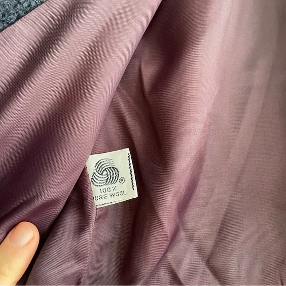 Vintage Wool Plaid Cropped Jacket - Picture 7 of 12